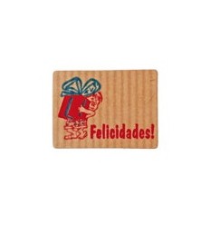 Etiquetas para regalos "Felicidades" picapiedra