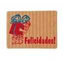 Etiquetas para regalos "Felicidades" picapiedra