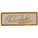 Etiquetas para regalos "Felicidades" Espiga