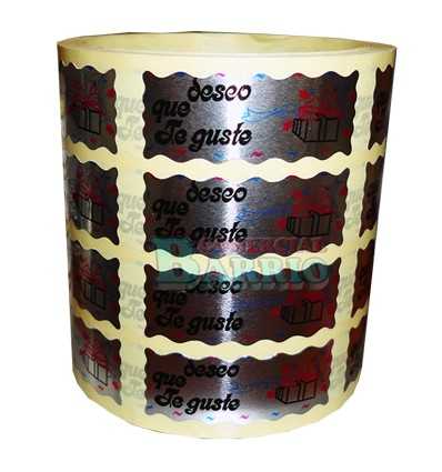  Etiquetas para regalos "Deseo que te guste" Regalo