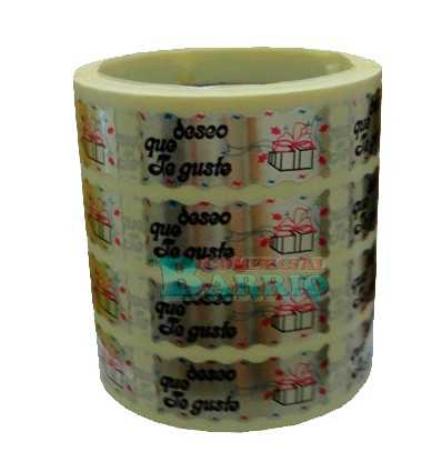Etiquetas para regalos "Deseo que te guste" Regalo