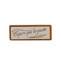 Etiquetas para regalos  "Espero que te guste" Espiga