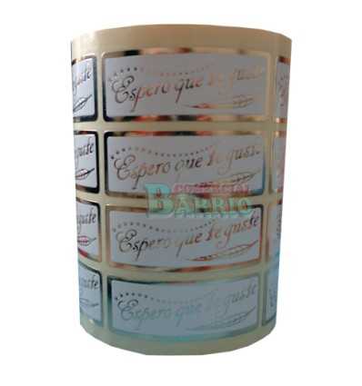 Etiquetas para regalos  "Espero que te guste" Espiga