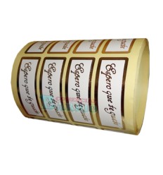 Etiquetas para regalos "Espero que te guste" Lisa en oro 2