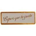 Etiquetas para regalos "Espero que te guste" Lisa en oro