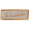 Etiquetas para regalos "Felicidades" Lisa en oro