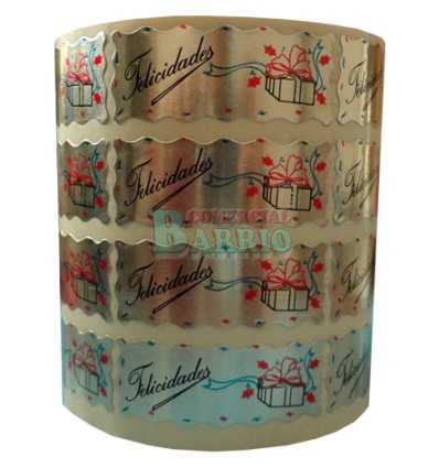 Etiquetas para regalos "Felicidades"  Paquete