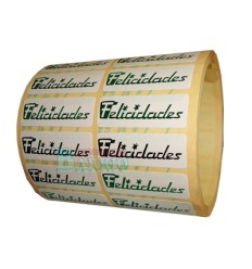 Etiquetas para regalos "Felicidades" Película verde 2