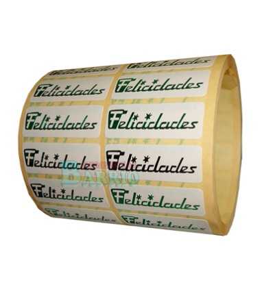 Etiquetas para regalos "Felicidades" Película verde