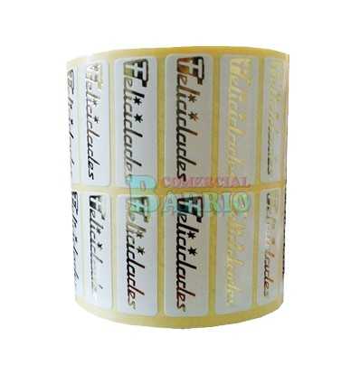 Etiquetas para regalos "Felicidades" lisa en rojo