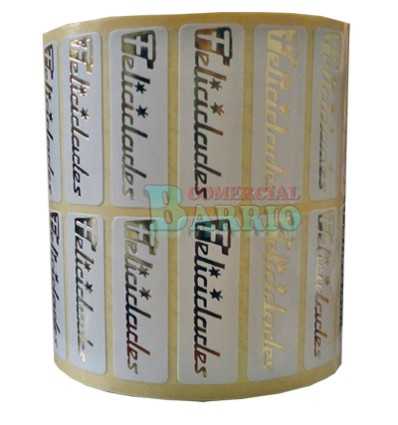 Etiquetas para regalos  "Felicidades" Película oro