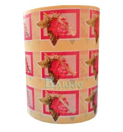 Etiquetas para regalos  "Felicidades" Rosa grande