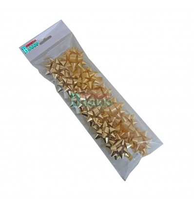 Bolsa de 12 moños medianas  oro