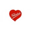 Etiquetas para regalos "Felicidades" Corazón rojo