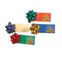 Tarjeta regalo con moño colores surtidos