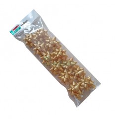 Bolsa de 12 moños medianas  oro