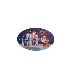 Etiquetas Adhesivas Feliz Navidad Papa Noel