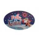 Etiquetas Adhesivas Feliz Navidad Papa Noel