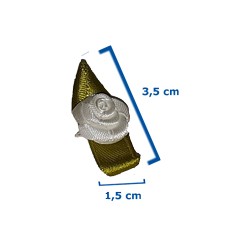 Flores de tela  con adhesivo para regalos 2