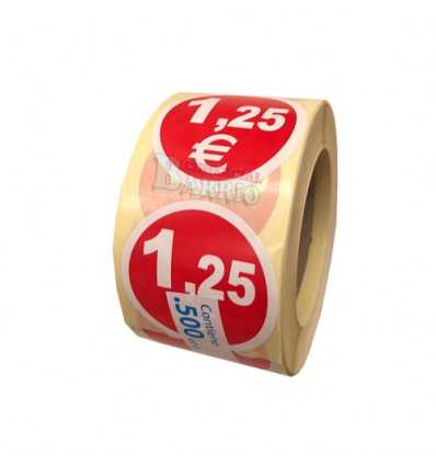Etiquetas para precios 1,25€