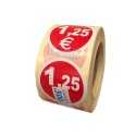 Etiquetas para precios 1,25€