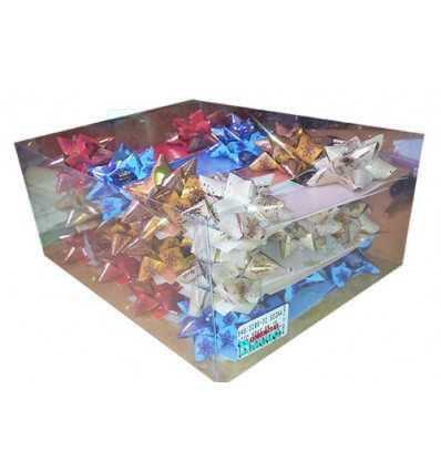 Caja 32 tarjetas con moñas decorativas.