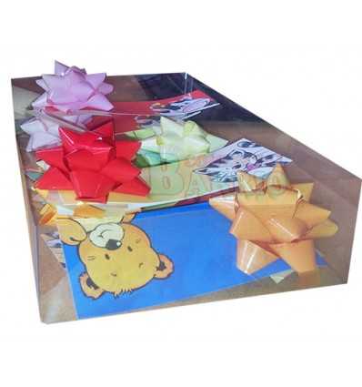 Caja 12 tarjetas infantiles con moño.