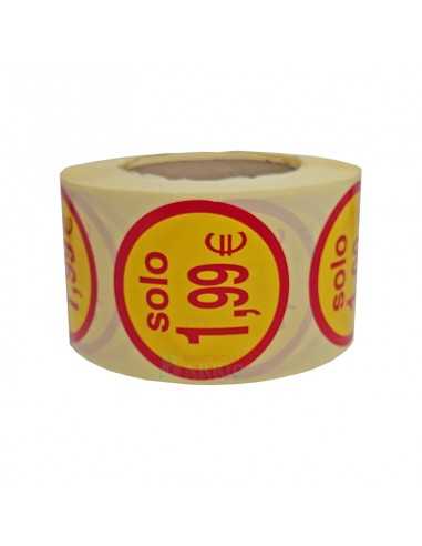 Etiquetas Adhesivas amarillas y rojas, para...