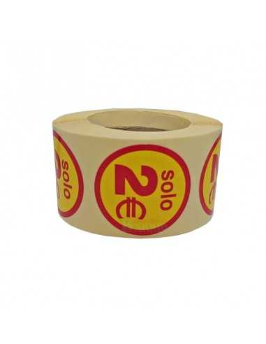 Etiquetas Adhesivas Solo 2 Euros En Rojo y...