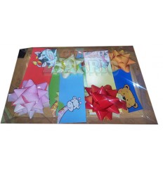 Caja 12 tarjetas infantiles con moño.