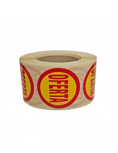 Etiquetas para promociones "Oferta" de 40 mm,...