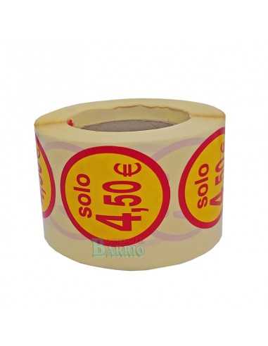 Etiquetas para precios redondos supermercado,...