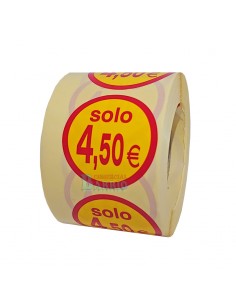 Etiquetas adhesivas solo 4,5o Euros 2