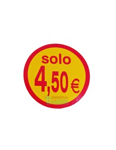 Etiquetas adhesivas solo 4,5o Euros