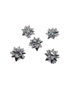Lazos adhesivos de 5mm color plata para regalos 2