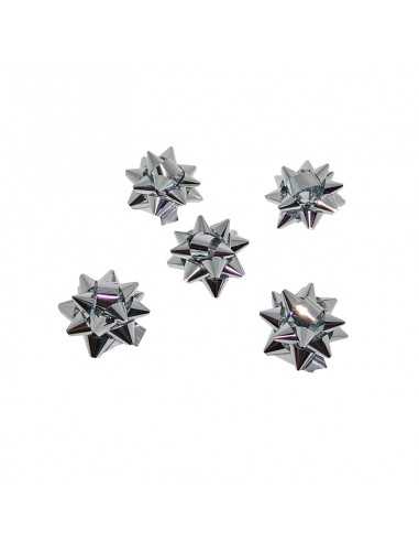 estrellas pequeñas adhesivas color  plata.