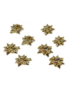 Lazos adhesivos de 5mm color oro brillo para regalos 2