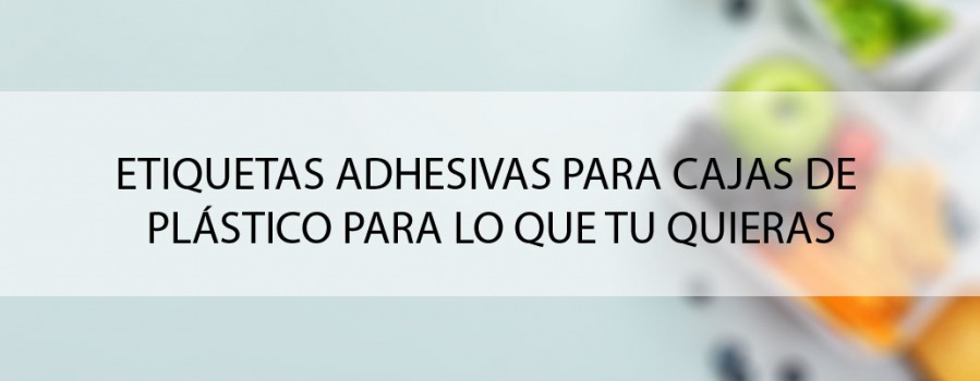 Etiquetas para cajas de plástico