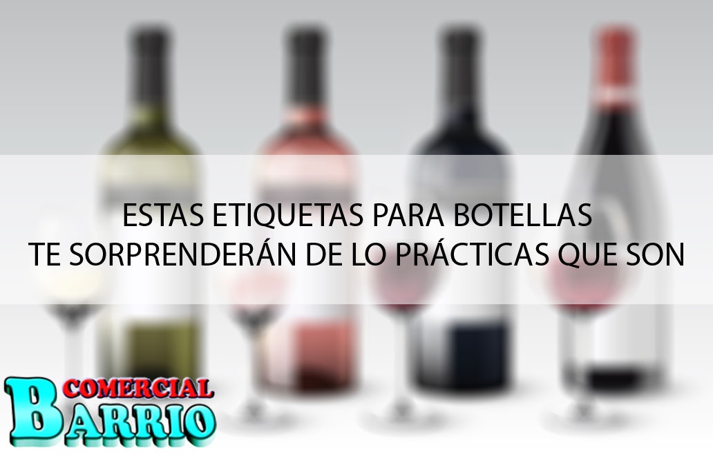 Etiquetas adhesivas para botellas