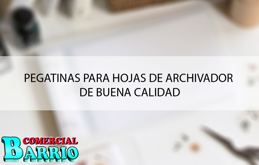 Pegatinas para hojas de archivador